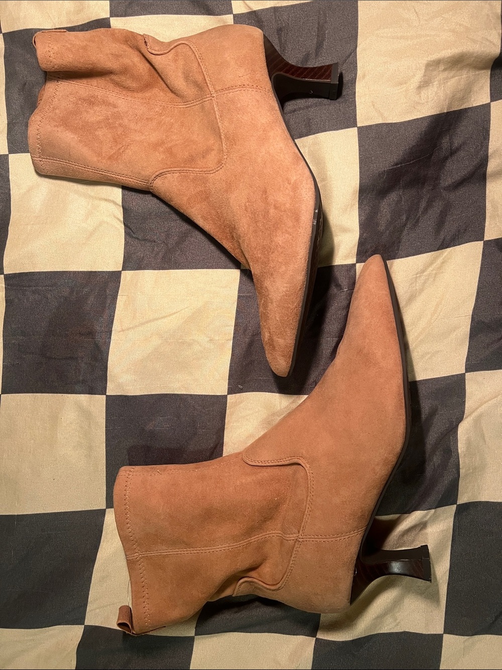 Genuine leather jones New York suede ankle boots